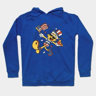 Cute cat in 4th of july clothes. Hoodie